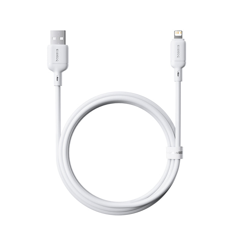 Kabel Baseus Silky USB/Lightning 1m 2,4A bílý