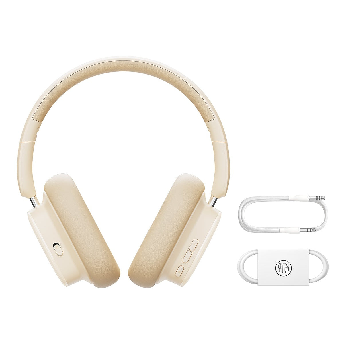 Bluetooth sluchátka Baseus Bowie H1i s ANC bílá