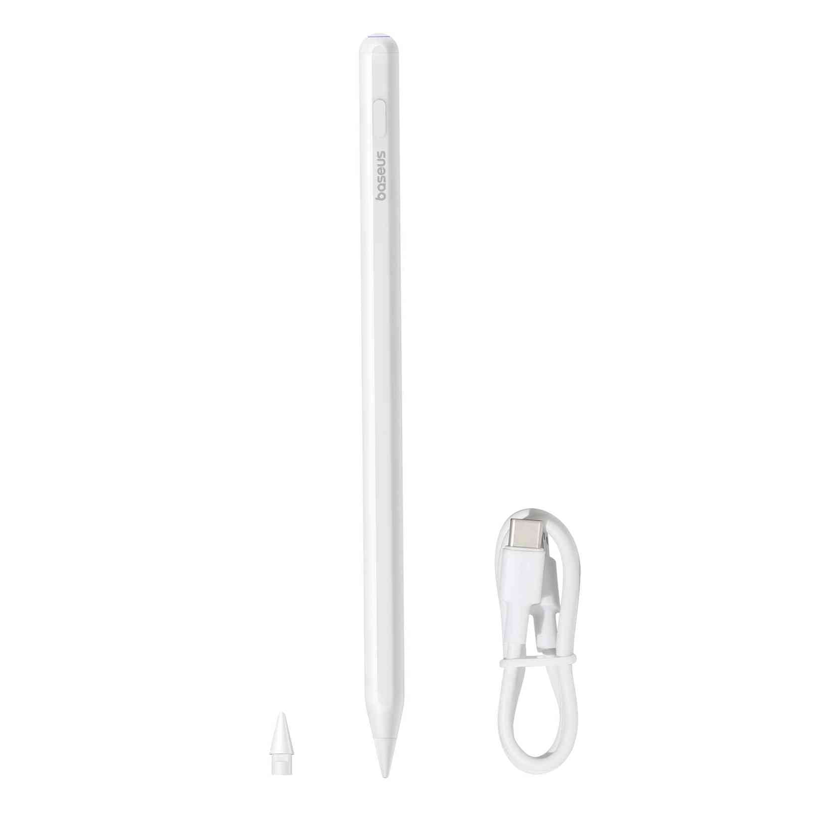 Stylus Baseus Smooth Writing 2 s bezdrátovým a kabelovým nabíjením USB-C bílý