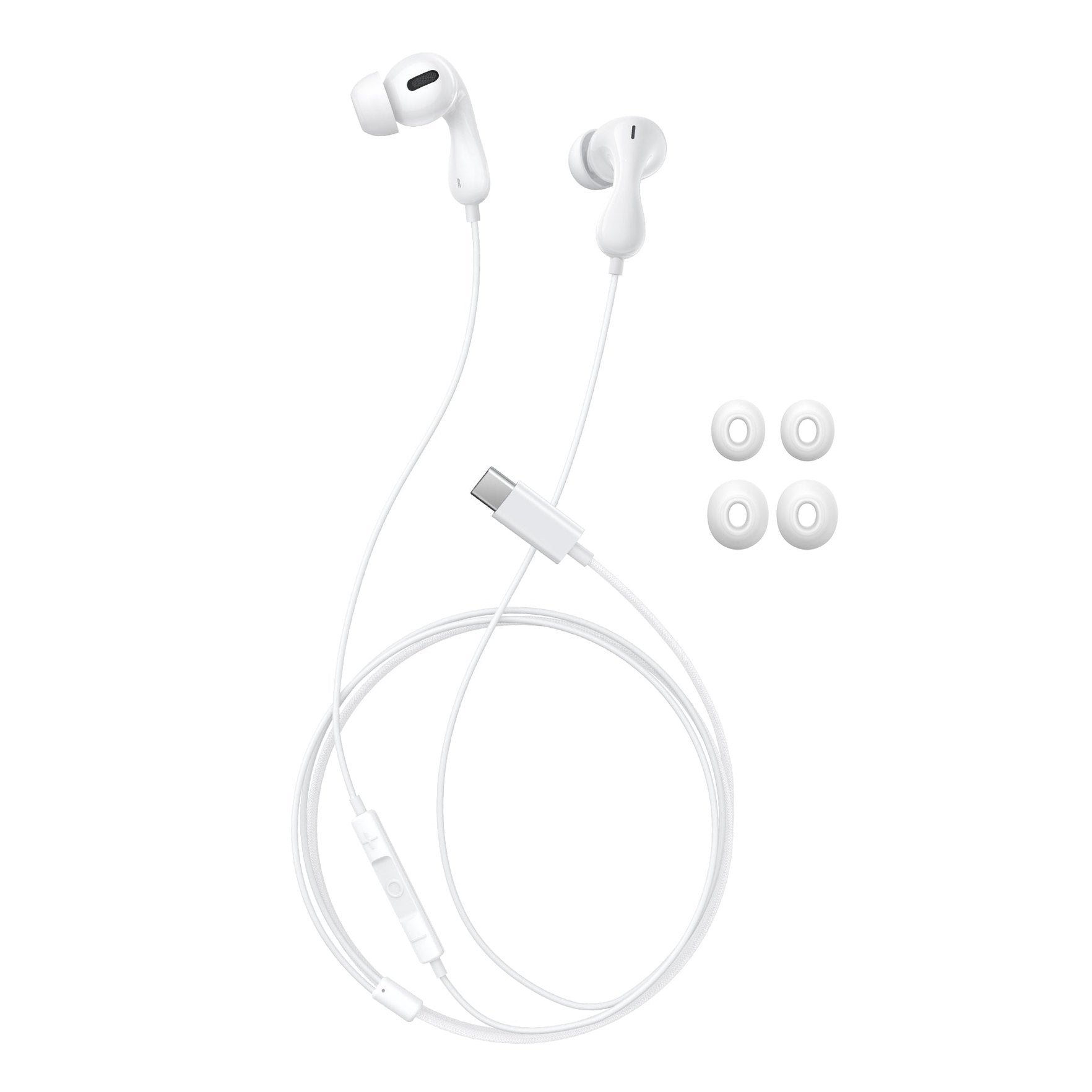 Sluchátka s mikrofonem Baseus Encok CZ20 USB-C bílá