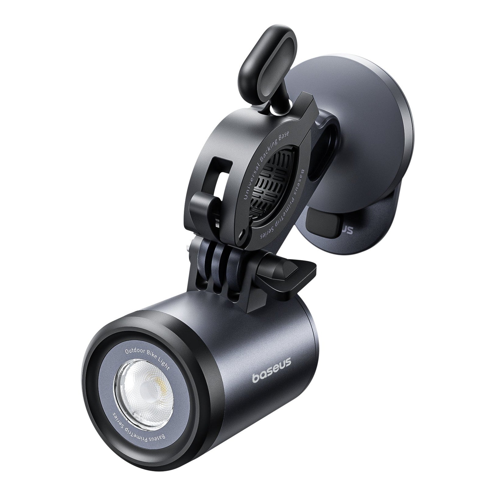 Držák na kolo Baseus PrimeTrip 2v1 s LED světlem