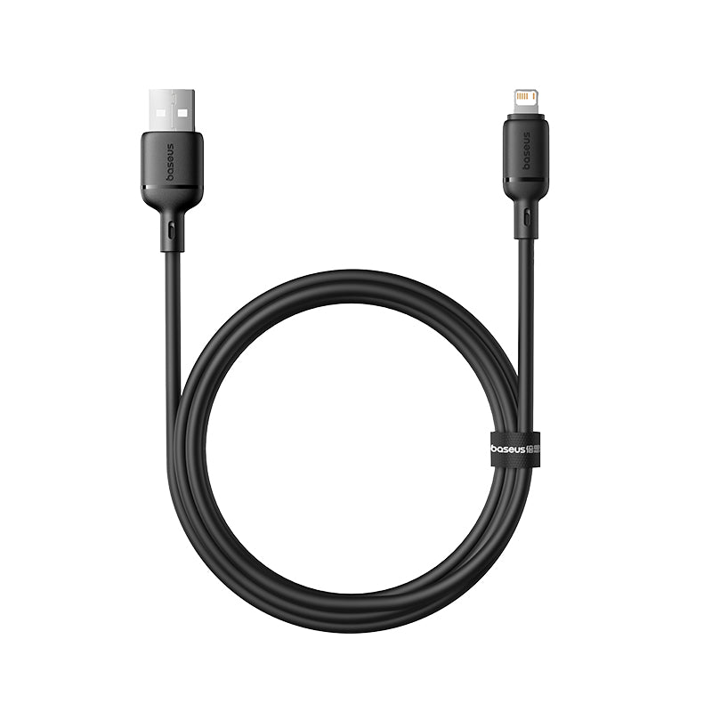 Kabel Baseus Silky USB/Lightning 1m 2,4A černý