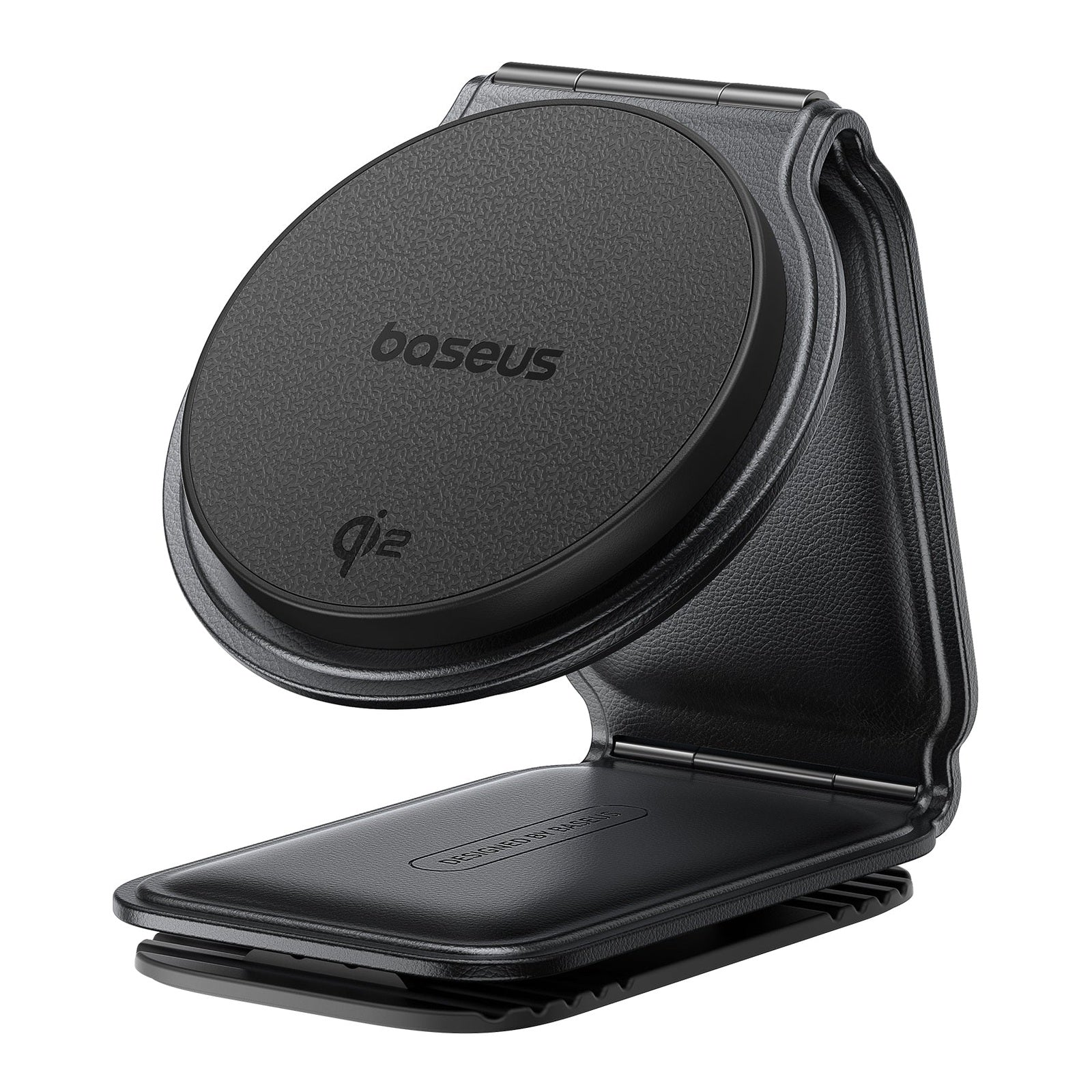 Držák do auta s bezdrátovým nabíjením Qi2 Baseus PrimeTrip C02 na palubní desce černý