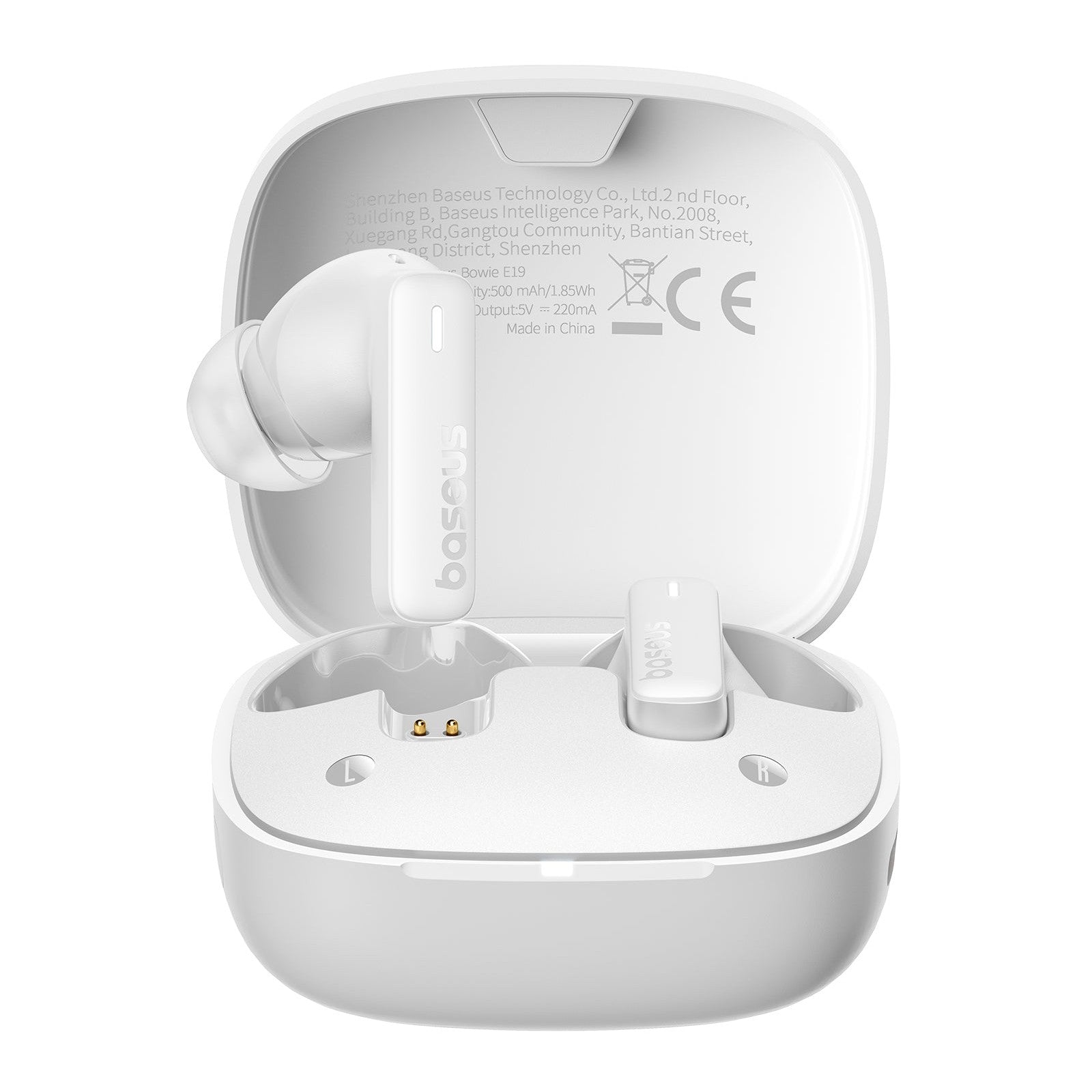 Bluetooth sluchátka Baseus Bowie E19 bílá
