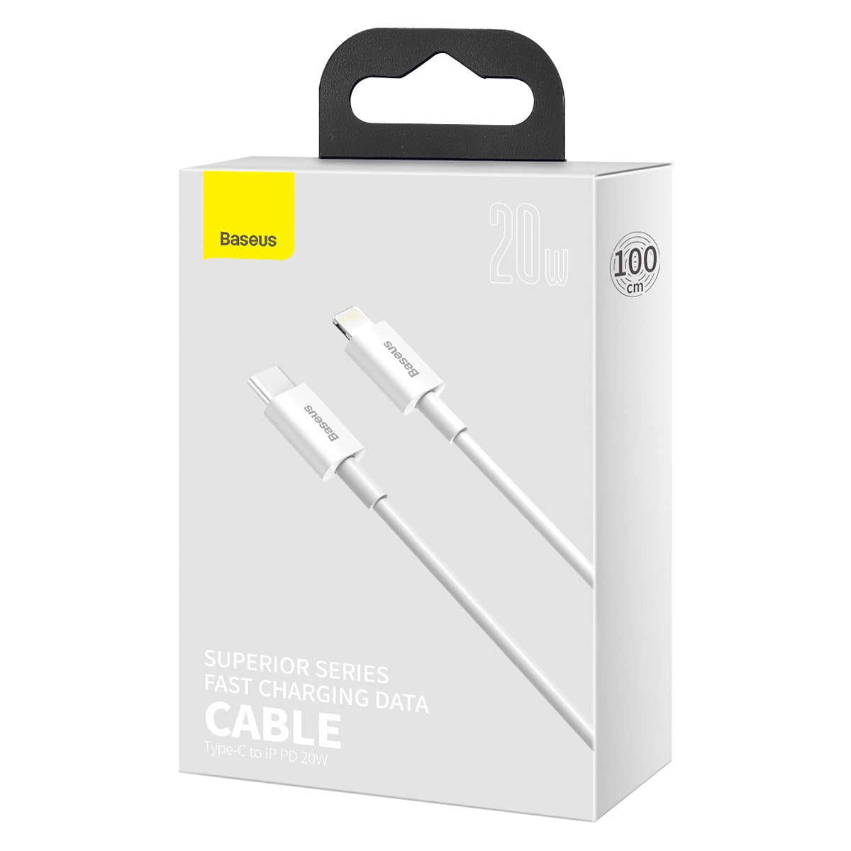 Kabel Baseus Superior USB-C/Lightning 1m 20W bílý