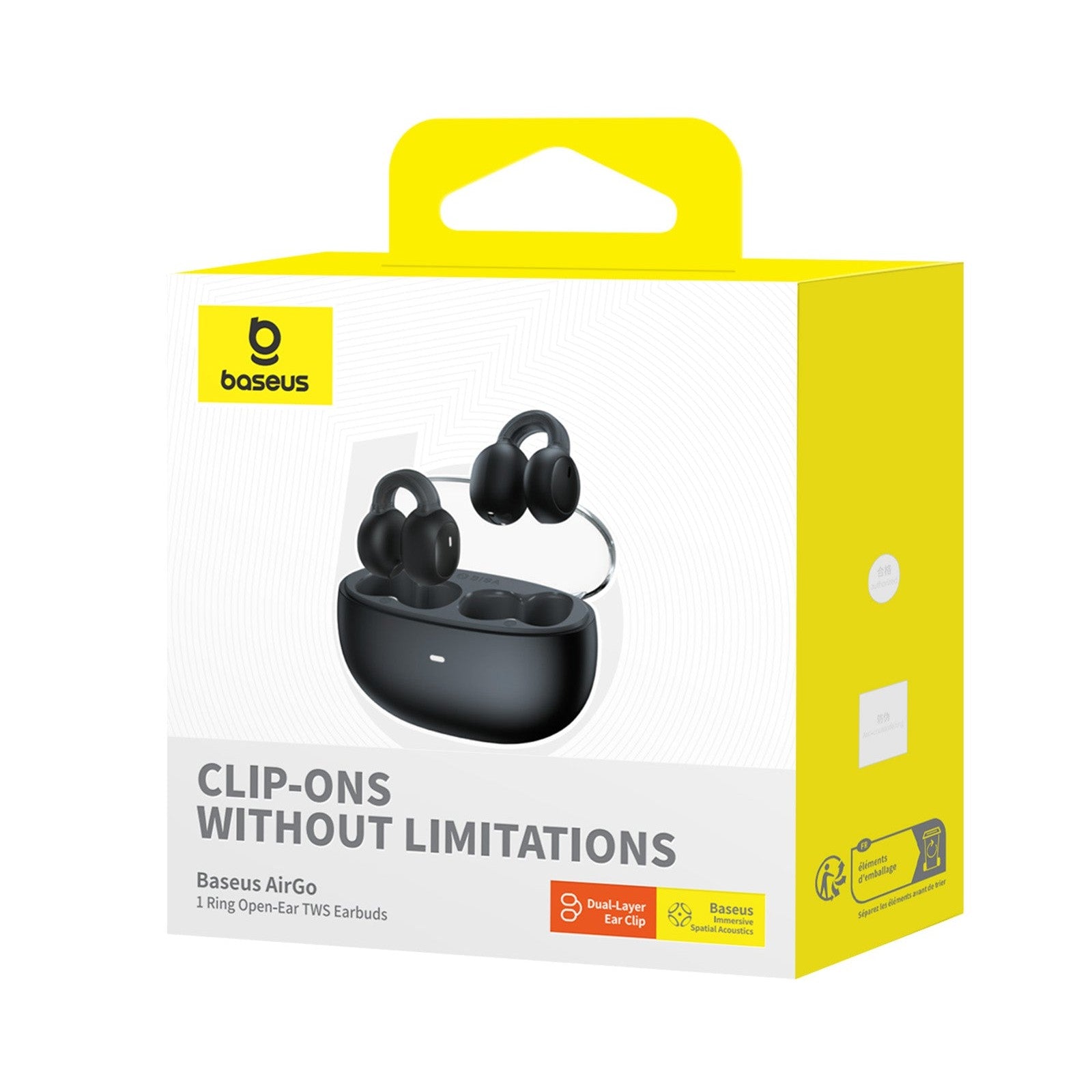 Bluetooth sluchátka Baseus AirGo 1 TWS černá