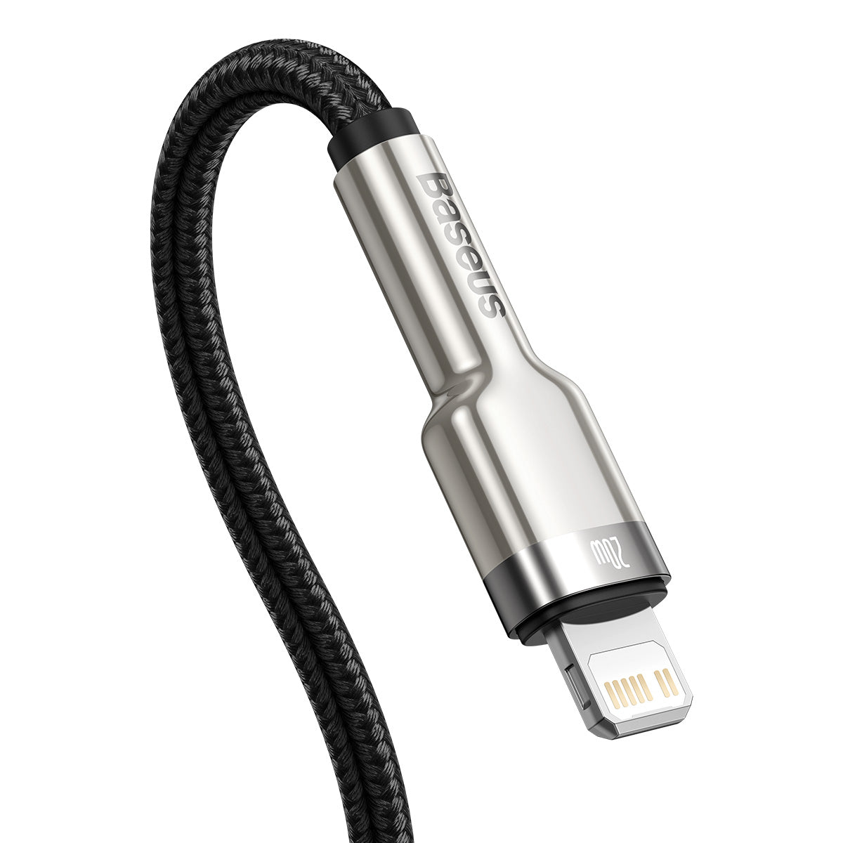 Kabel Baseus Cafule USB-C/Lightning 25cm 20W černý