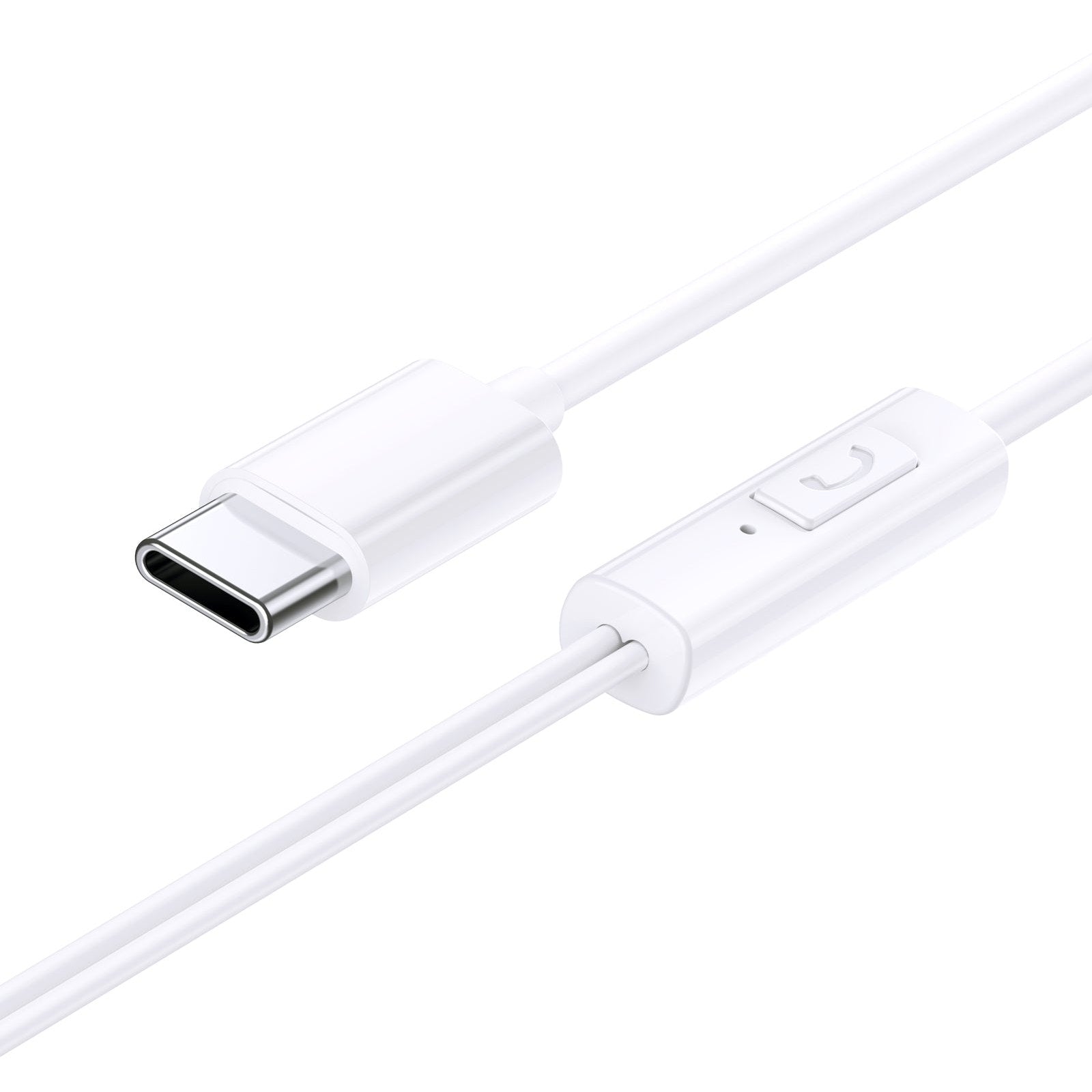 Sluchátka s mikrofonem Baseus Encok CZ11 USB-C bílá