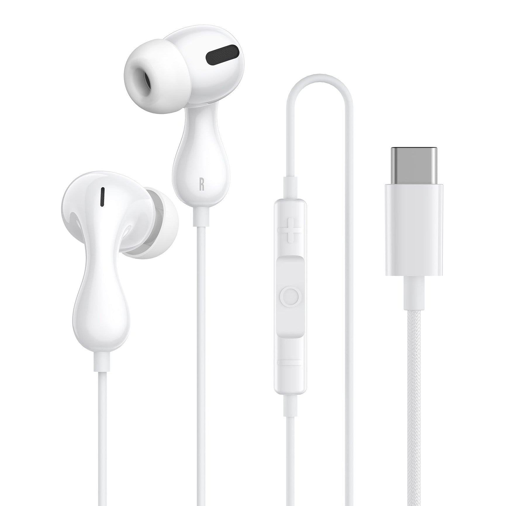 Sluchátka s mikrofonem Baseus Encok CZ20 USB-C bílá