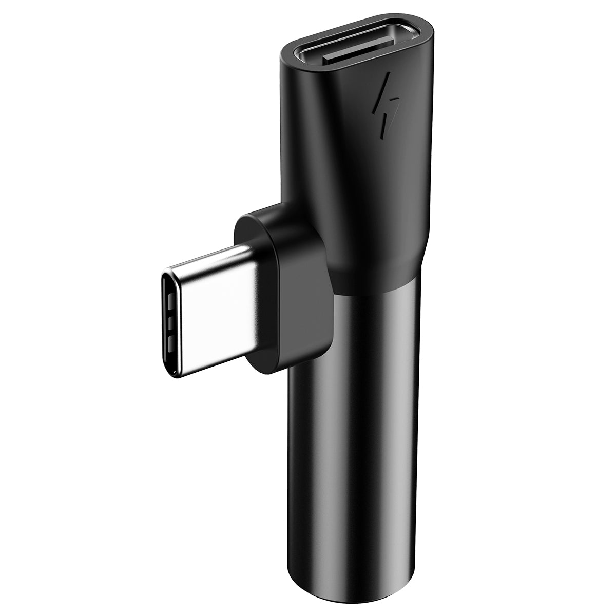 Audio adaptér s redukcí Baseus z USB-C na USB-C a 3,5mm jack černý