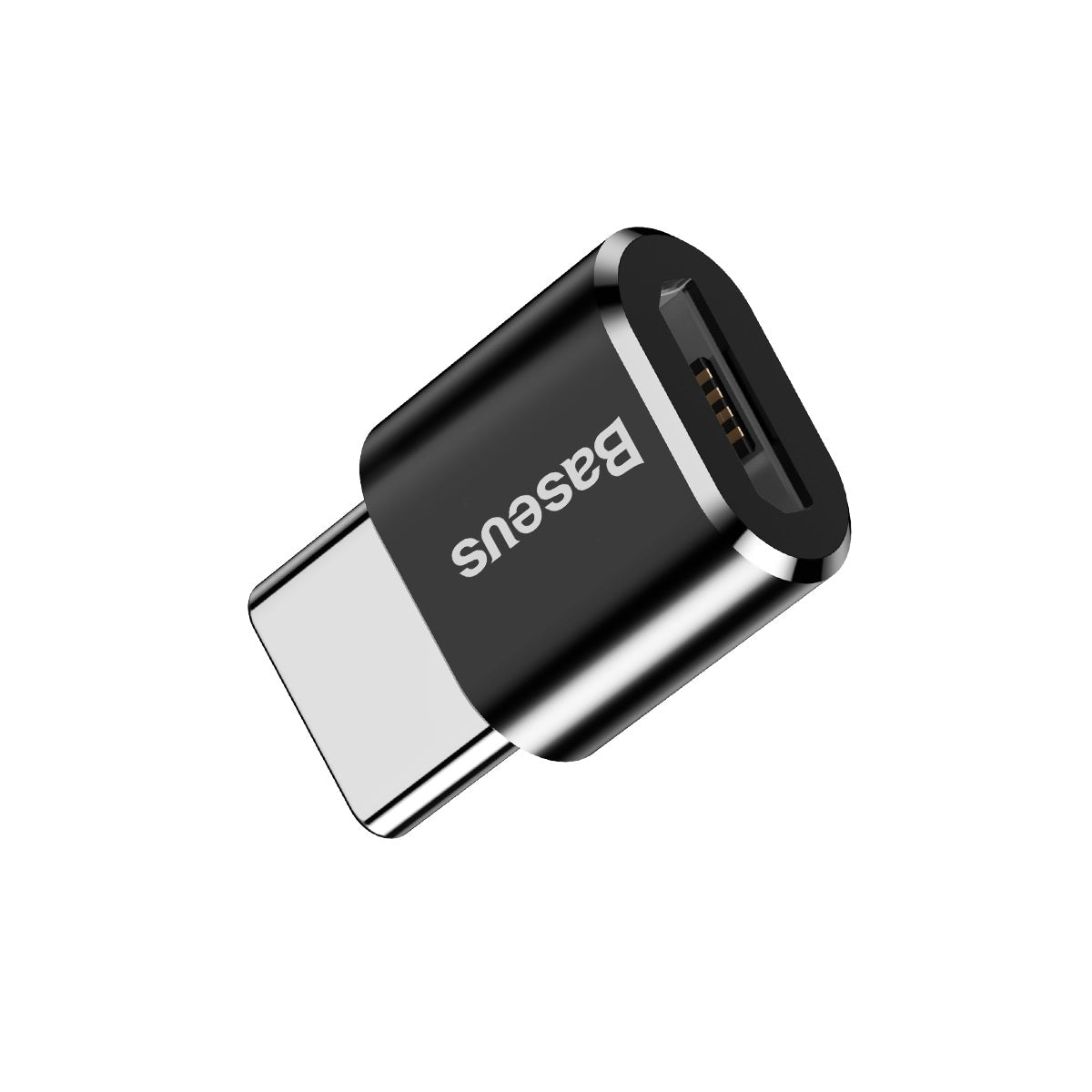 Adaptér Baseus microUSB/USB-C (F/M) černý
