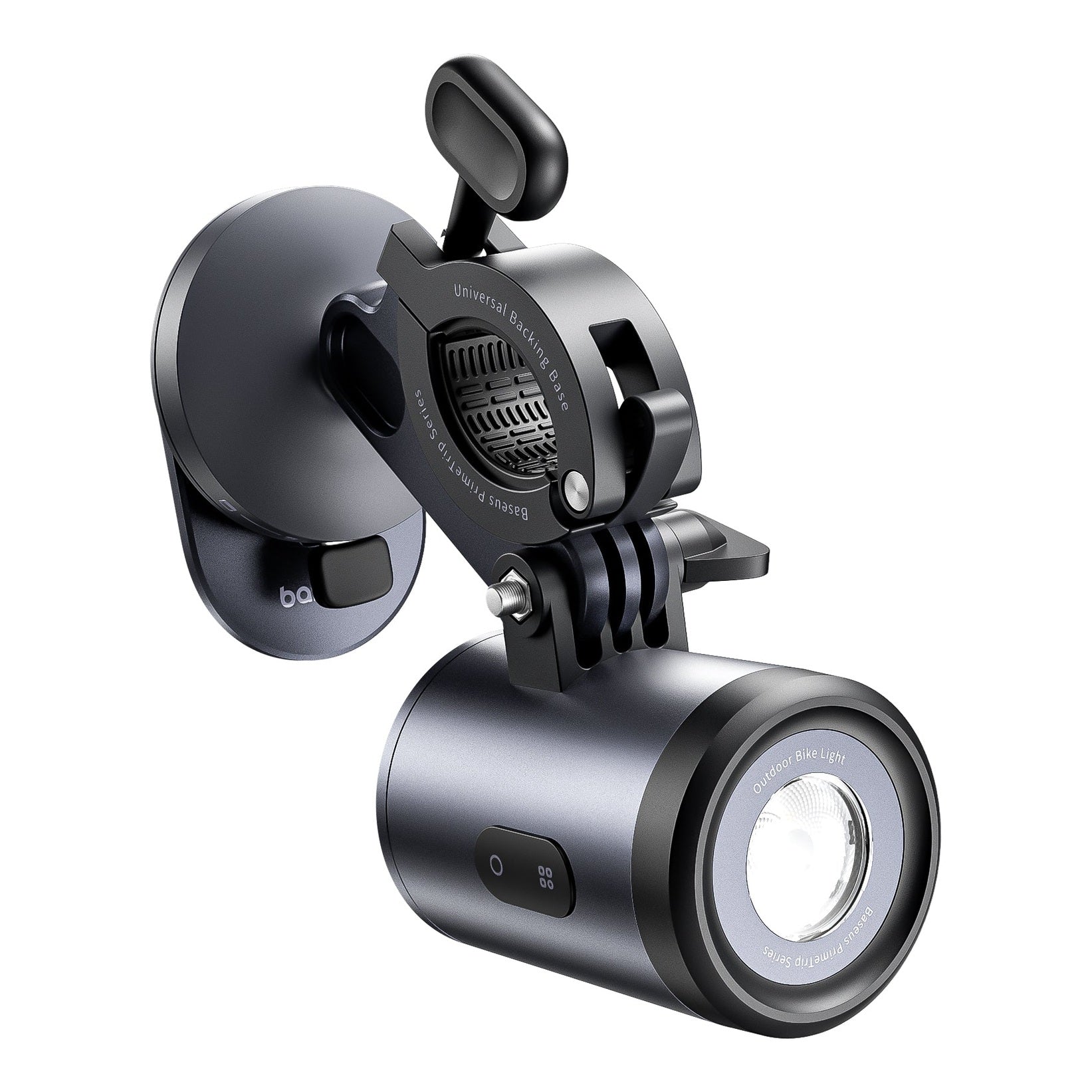 Držák na kolo Baseus PrimeTrip 2v1 s LED světlem