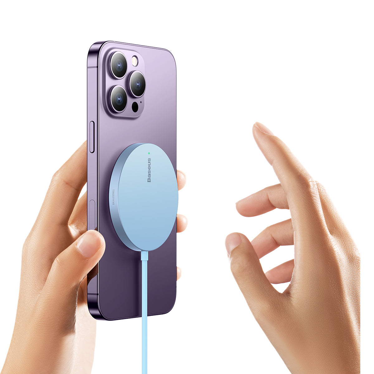 Bezdrátová nabíječka Baseus Simple Mini3 15W modrá