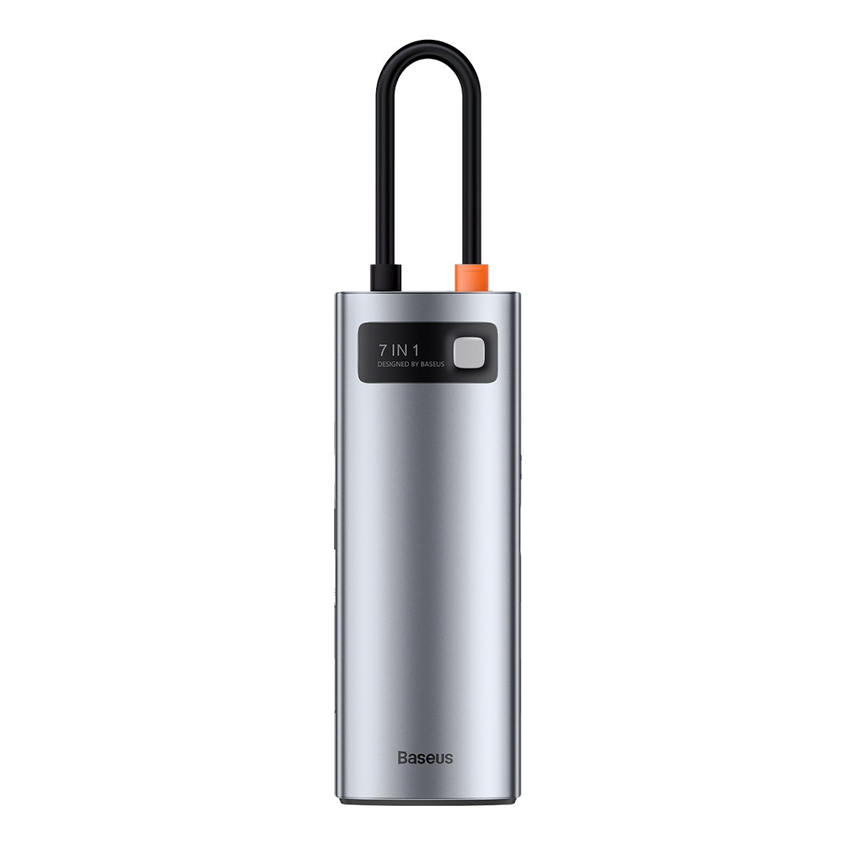 Dokovací stanice 7v1 Baseus 100W 2xUSB-C, 2xUSB, 1xHDMI, SD/microSD slot šedá