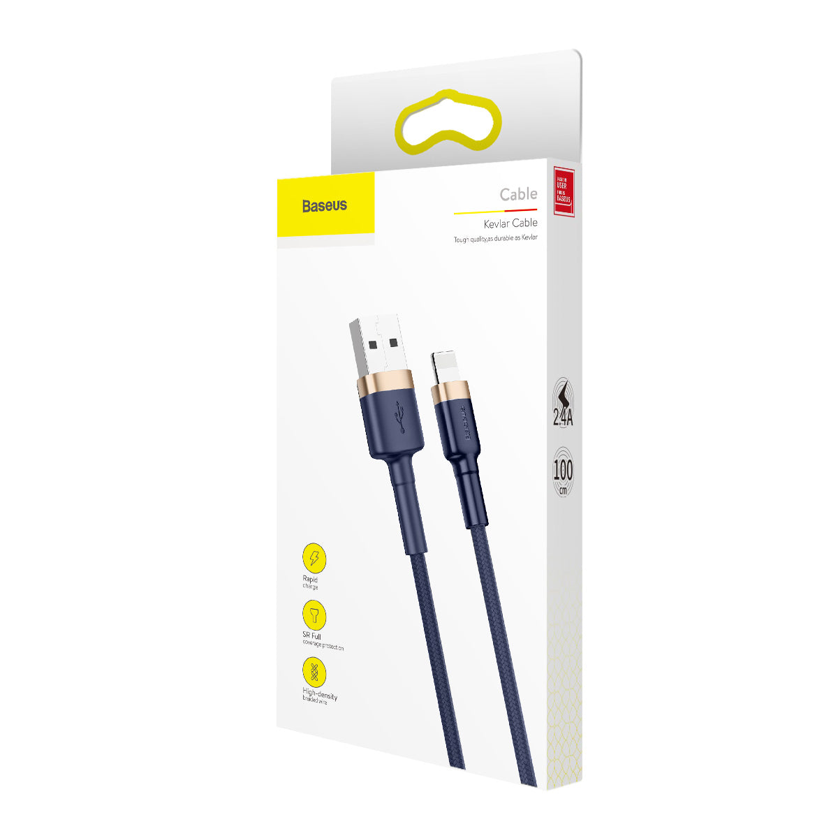 Kabel Baseus Cafule USB/Lightning 1m 2,4A zlato-modrý