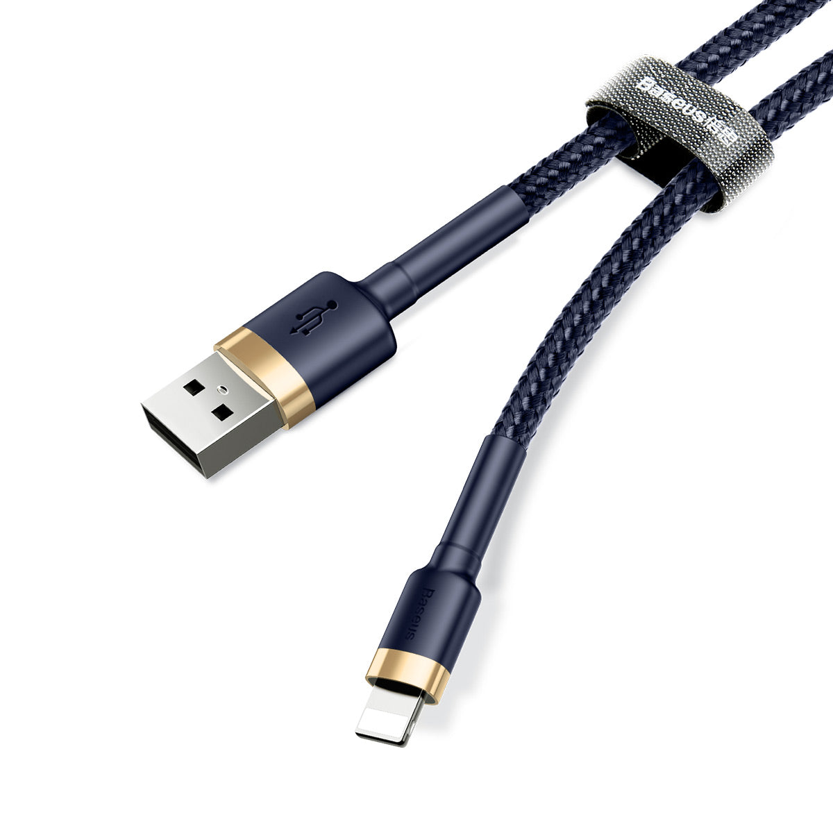 Kabel Baseus Cafule USB/Lightning 1m 2,4A zlato-modrý