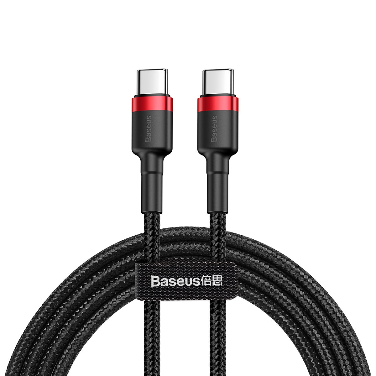 Kabel Baseus Cafule USB-C/USB-C 1m 60W černo-červený