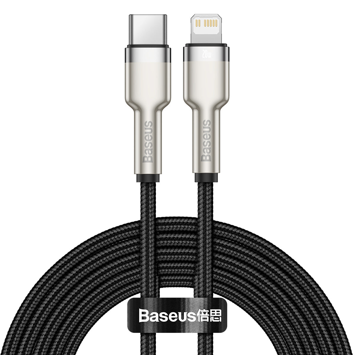 Kabel Baseus Cafule USB-C/Lightning 2m 20W černý