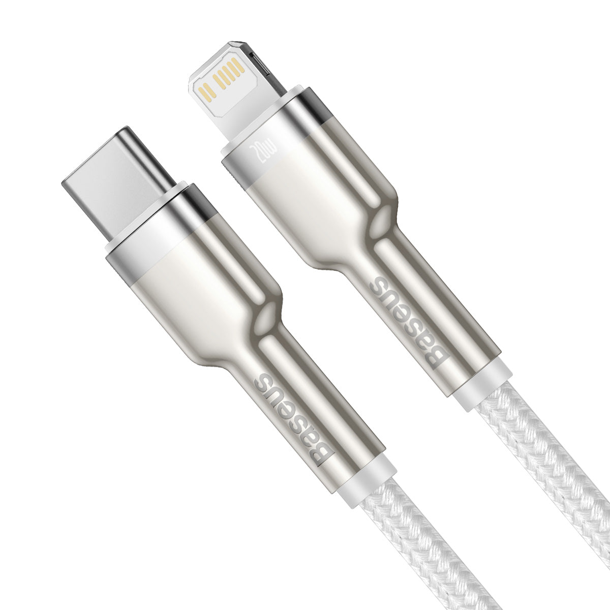 Kabel Baseus Cafule USB-C/Lightning 2m 20W bílý