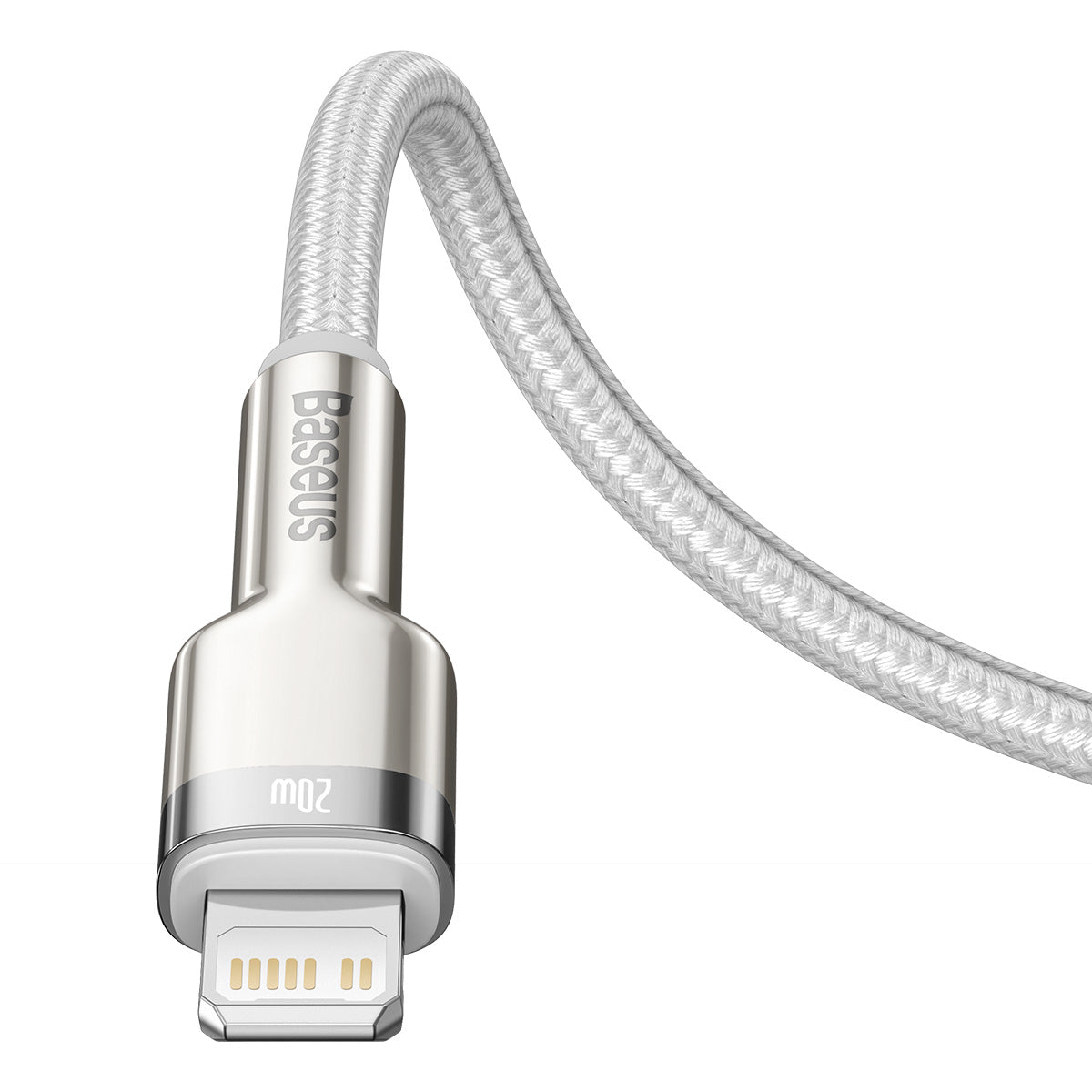 Kabel Baseus Cafule USB-C/Lightning 2m 20W bílý