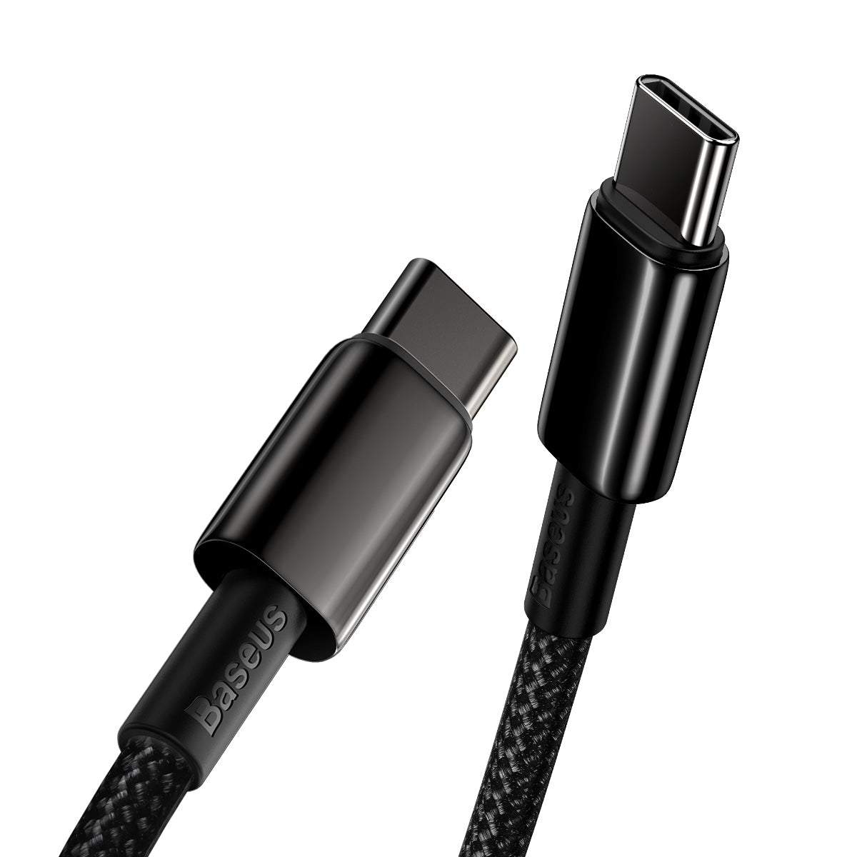 Kabel Baseus Tungsten Gold USB-C/USB-C 1m 100W černý