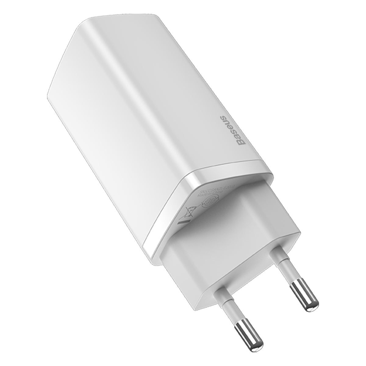 Nabíječka do sítě Baseus GaN2 Lite 65W, 1xUSB, 1xUSB-C bílá