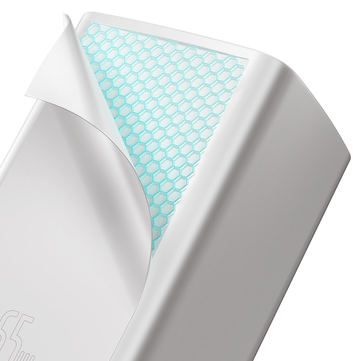 Nabíječka do sítě Baseus GaN2 Lite 65W, 1xUSB, 1xUSB-C bílá