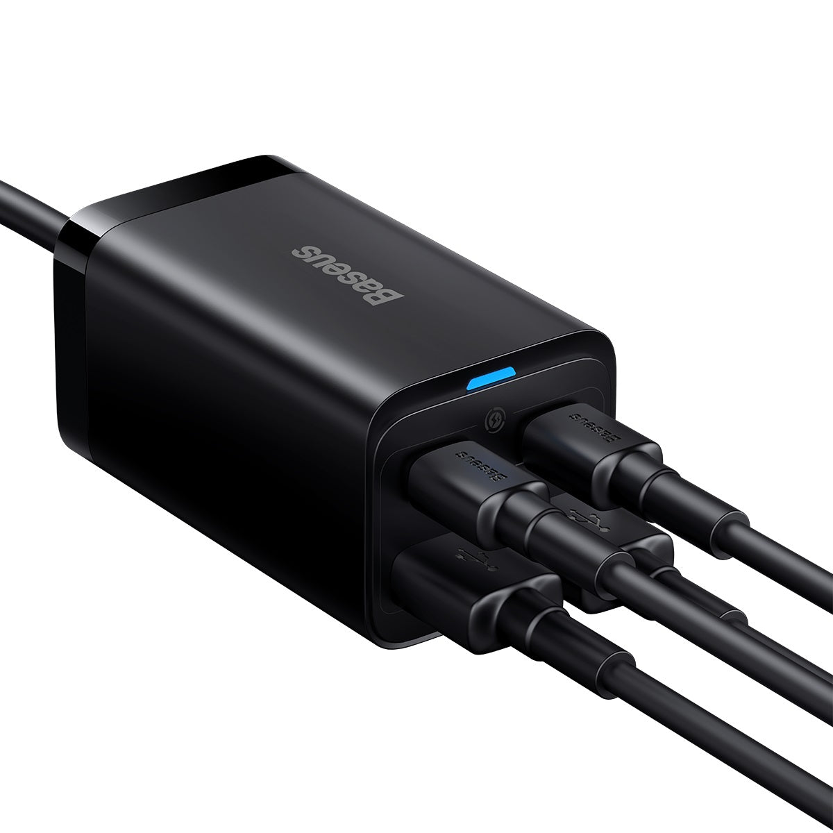 Nabíječka do sítě Baseus GaN3 Pro 65W, 2xUSB, 2xUSB-C černá