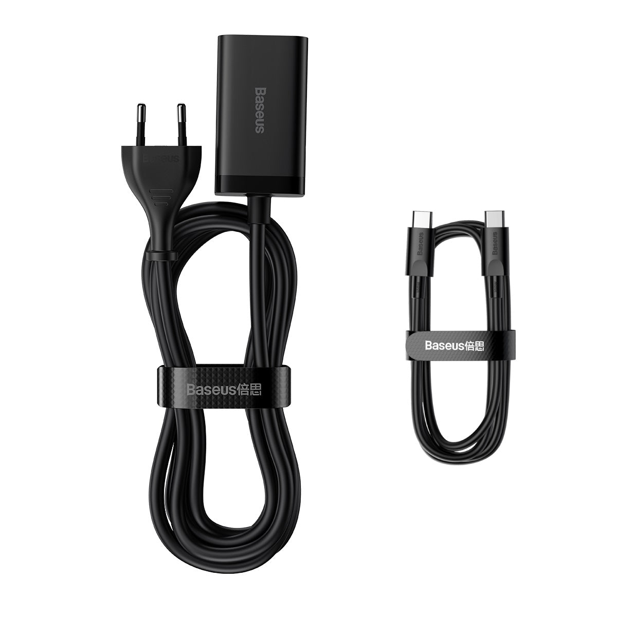 Nabíječka do sítě Baseus GaN3 Pro 65W, 2xUSB, 2xUSB-C černá