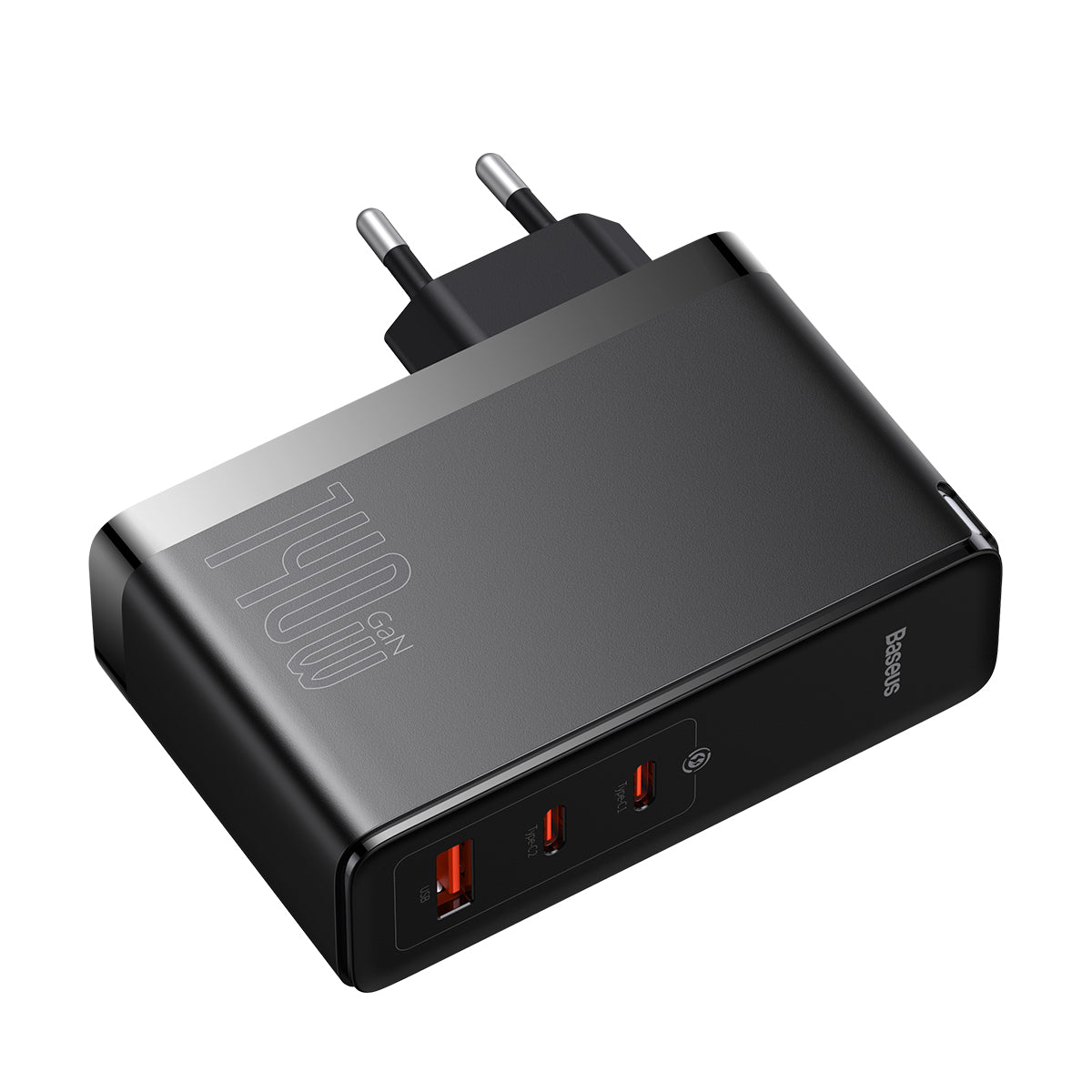 Nabíječka do sítě Baseus GaN5 Pro 140W, 1xUSB, 2xUSB-C černá