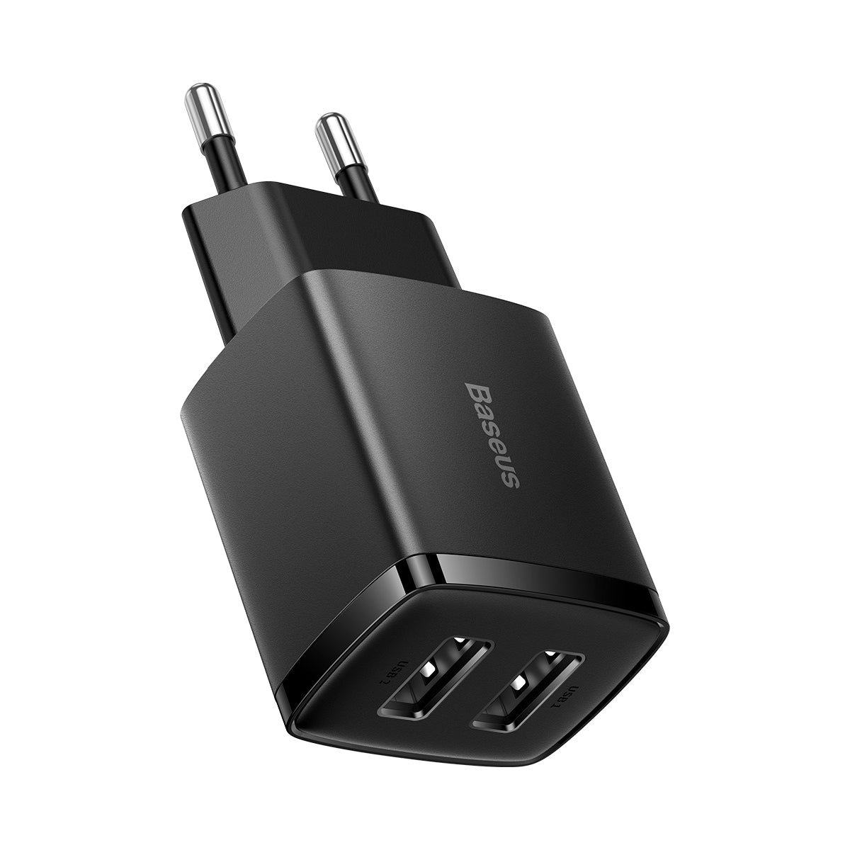Nabíječka do sítě Baseus Compact 10W, 2xUSB černá