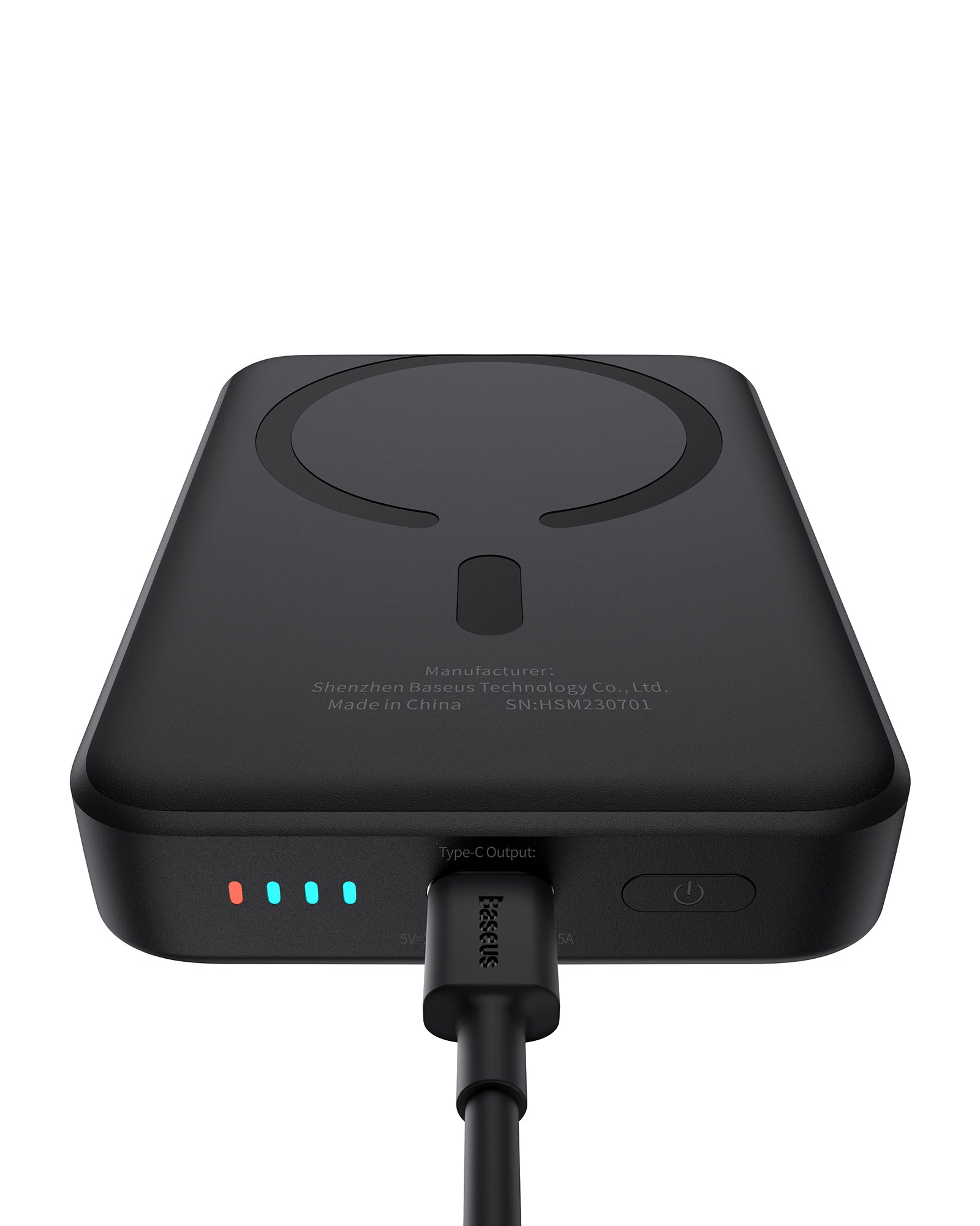 Bezdrátová powerbanka Baseus Magnetic Mini Air 10000mAh, 20W černá