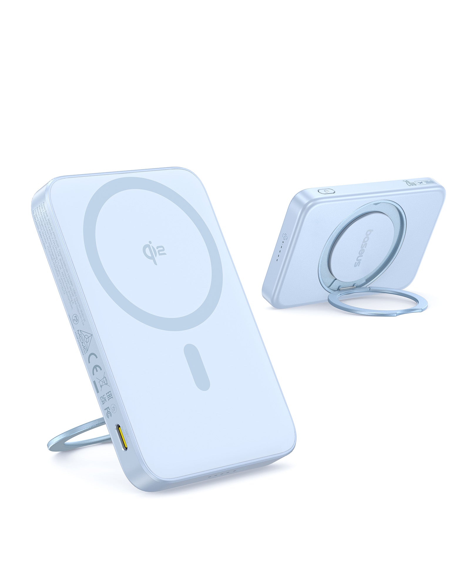 Bezdrátová powerbanka Baseus PicoGo Qi2 5000mAh, 20W modrá