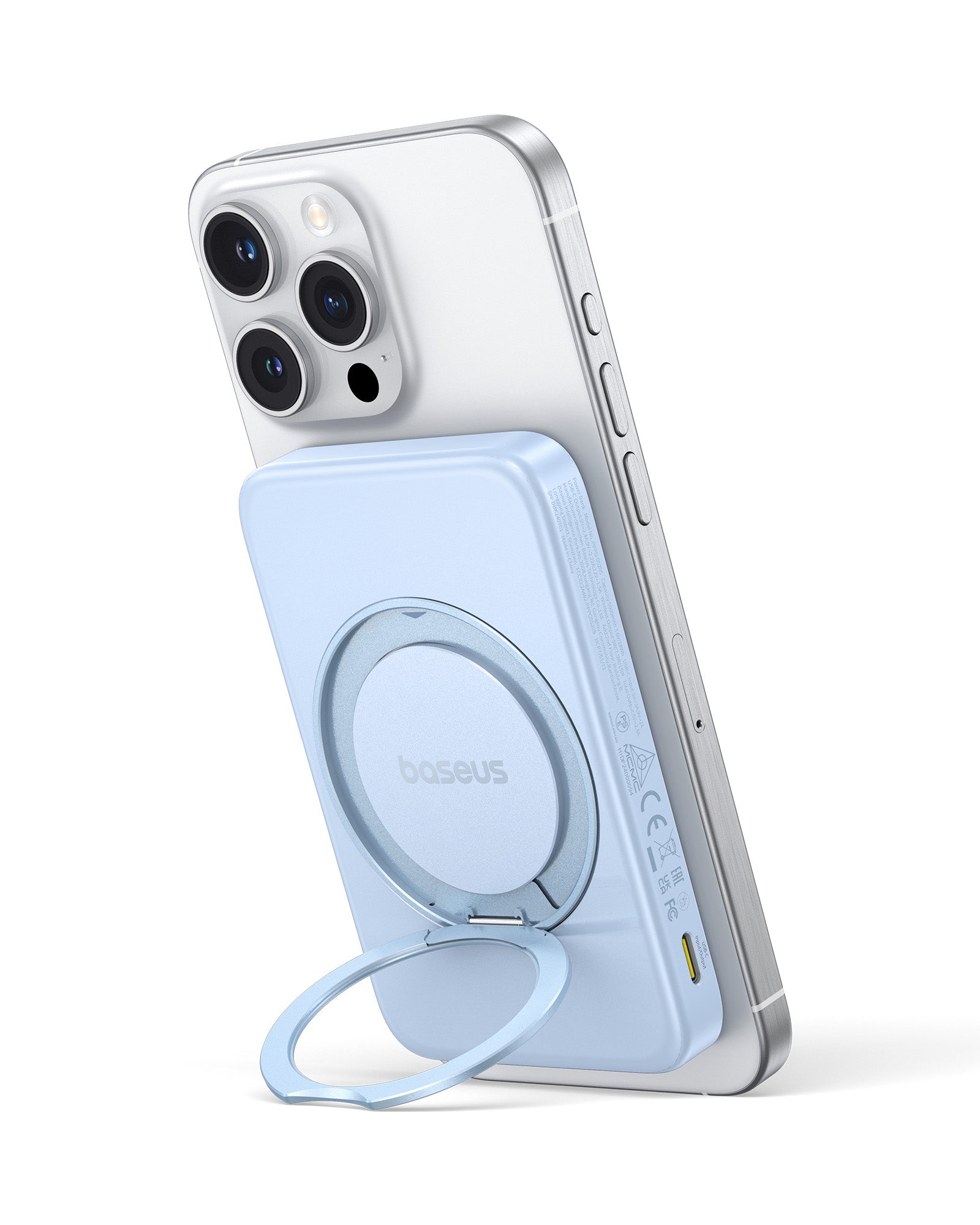 Bezdrátová powerbanka Baseus PicoGo Qi2 5000mAh, 20W modrá