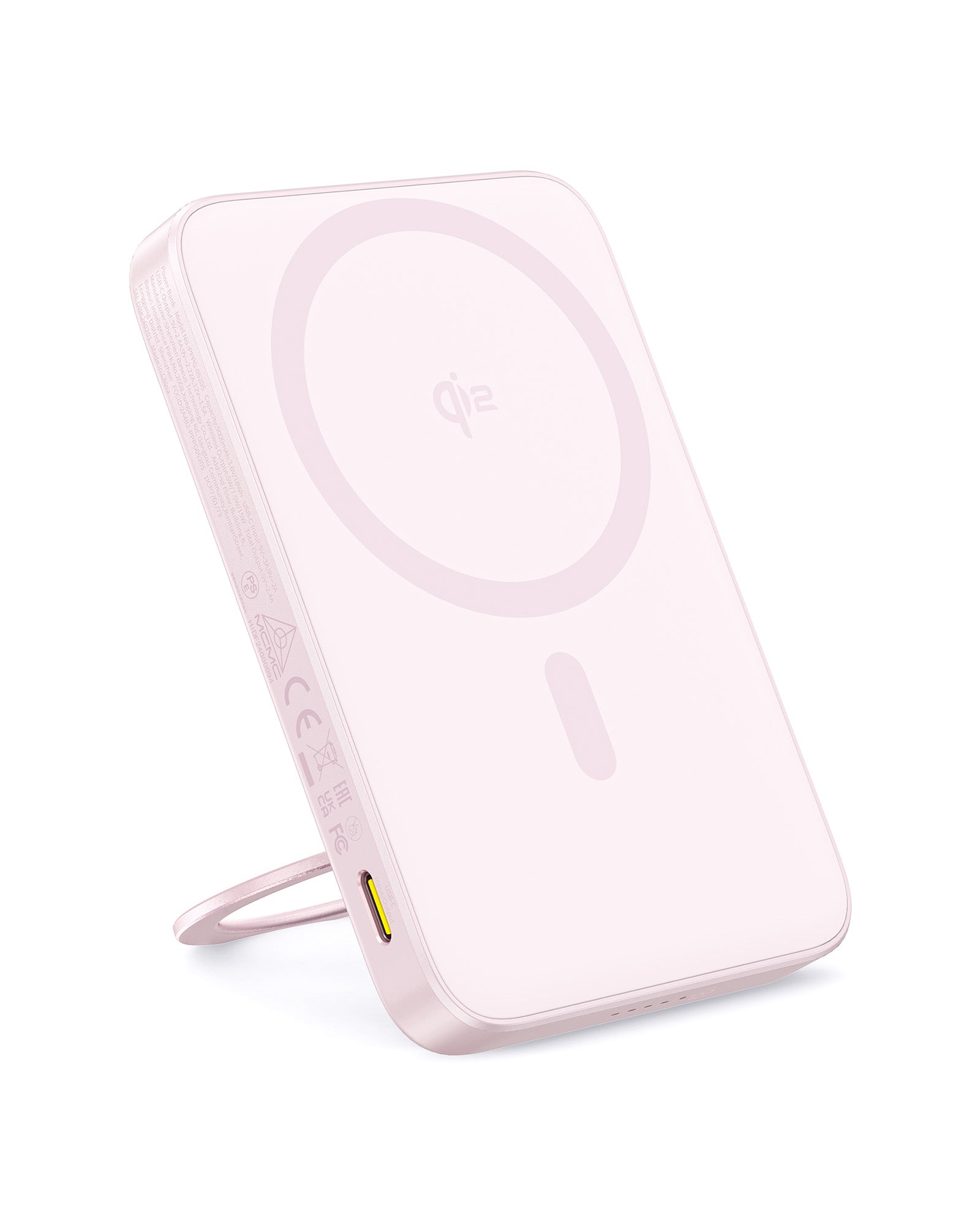 Bezdrátová powerbanka Baseus PicoGo Qi2 5000mAh, 20W růžová