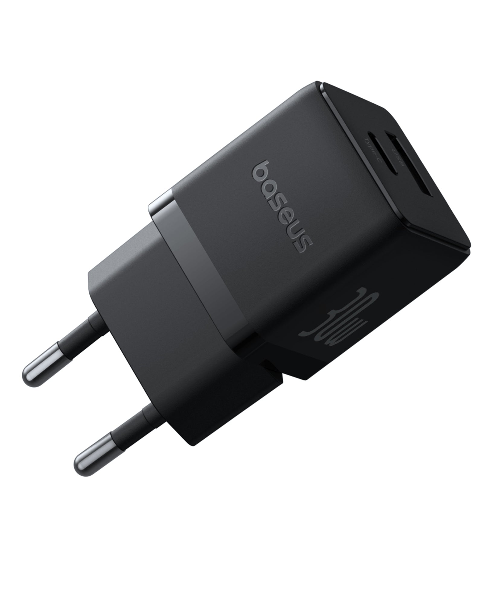 Nabíječka do sítě Baseus Palm 30W, 1xUSB, 1xUSB-C černá