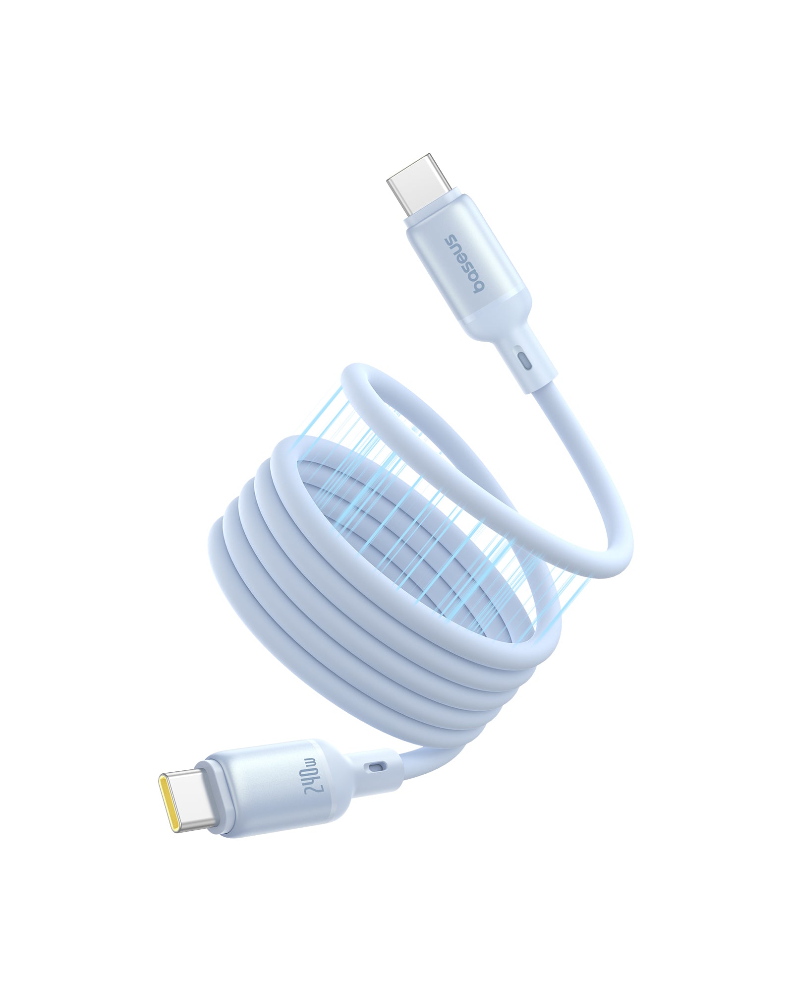 Magnetický kabel Baseus PicoGo USB-C/USB-C 1m 240W modrý