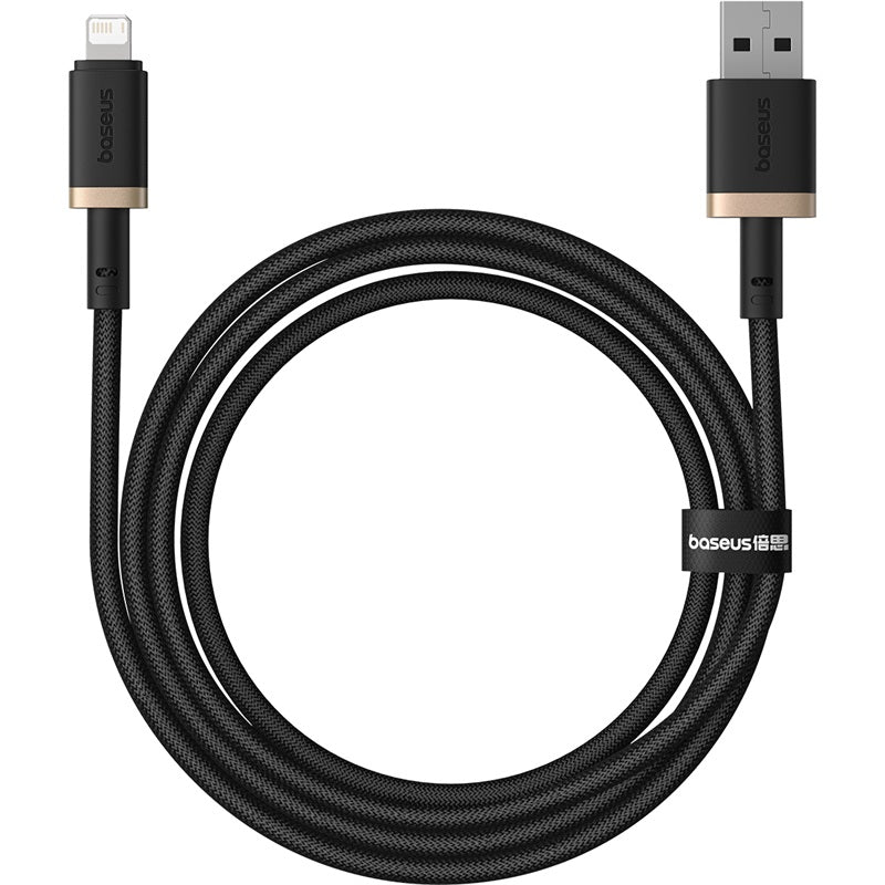 Kabel Baseus Dura USB/Lightning 1m 2,4A černo zlatý