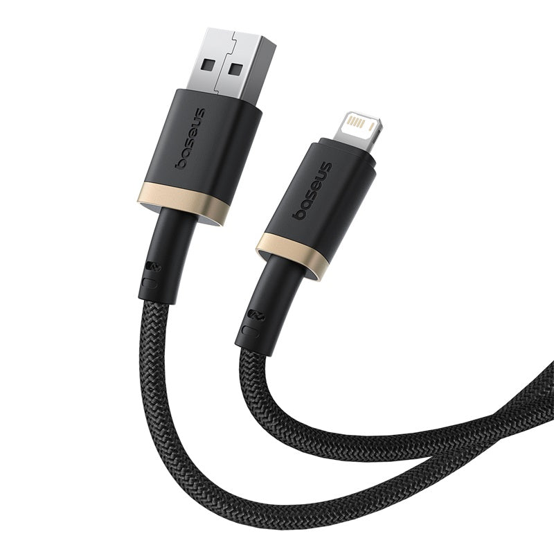 Kabel Baseus Dura USB/Lightning 1m 2,4A černo zlatý