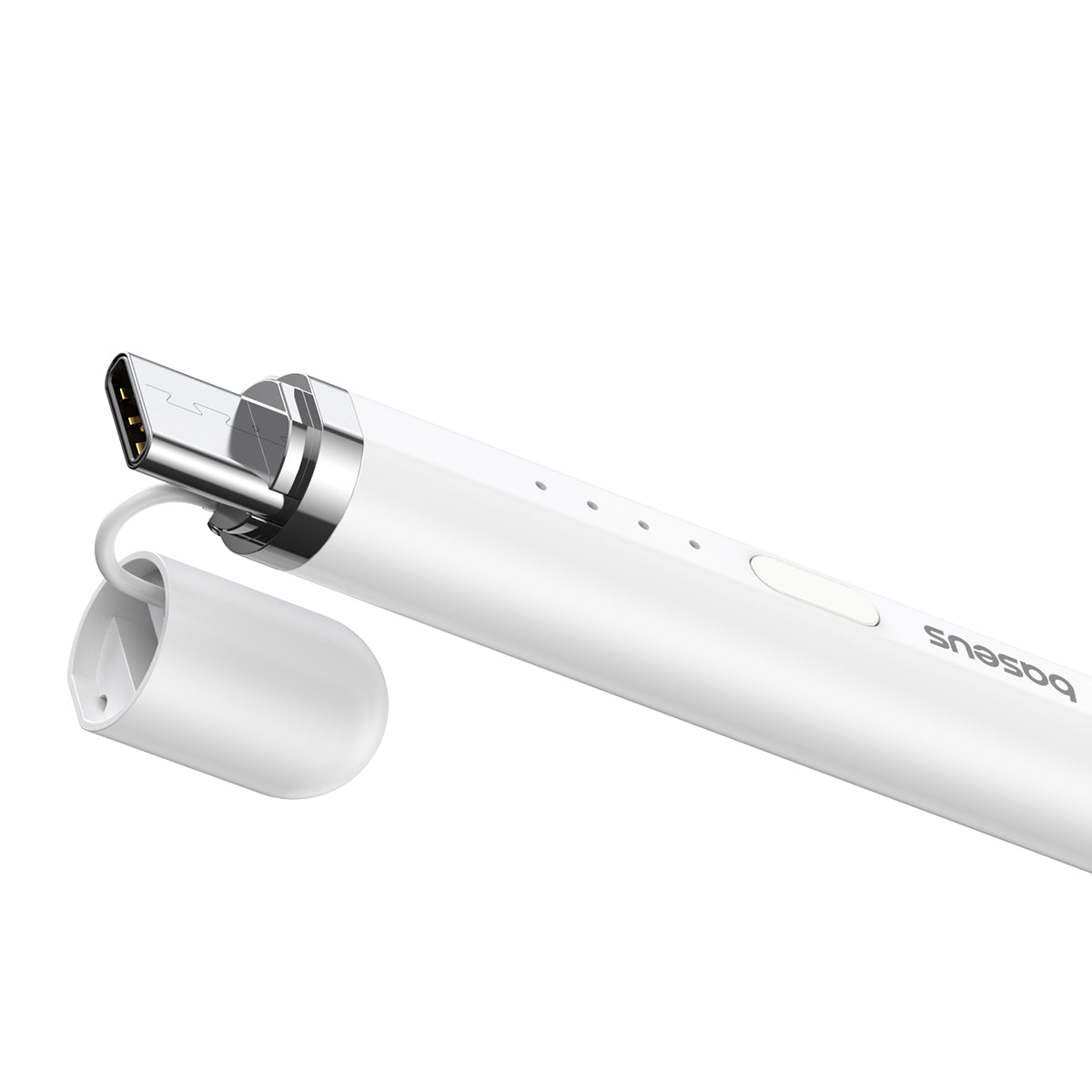 Stylus Baseus Smooth Writing 2 s bezdrátovým nabíjením a kabelem USB/USB-C bílý