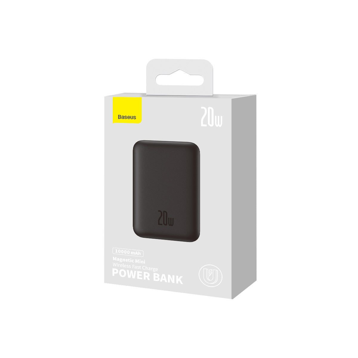 Bezdrátová powerbanka Baseus Magnetic Mini 10000mAh, 20W černá