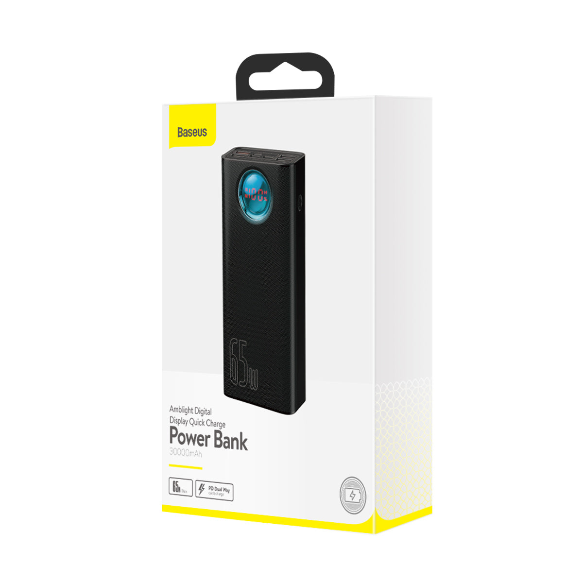 Powerbanka Baseus Amblight QC 30000mAh, 65W černá